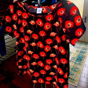 Pretty poppy blouse by CAbi